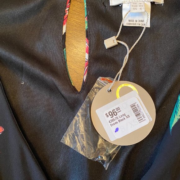 Apricot Black floral jumpsuit Size XS NWT - Picture 3 of 8